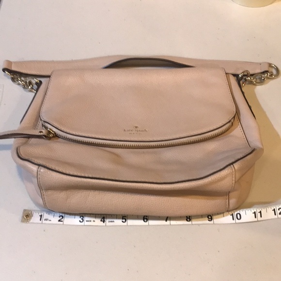 Kate Spade Cream Pebble Leather Pre-Owned Shoulder Bag w/Chainlink Detailing - Picture 11 of 16